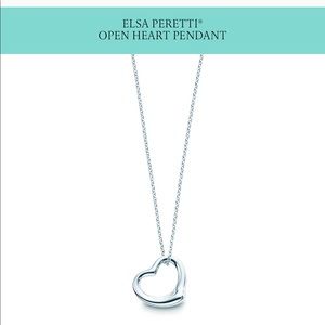 Tiffany sterling silver heart on chain